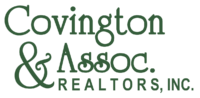 Covington & Associates Realtors, Inc logo in green for the real estate company in Hampton Roads Virginia